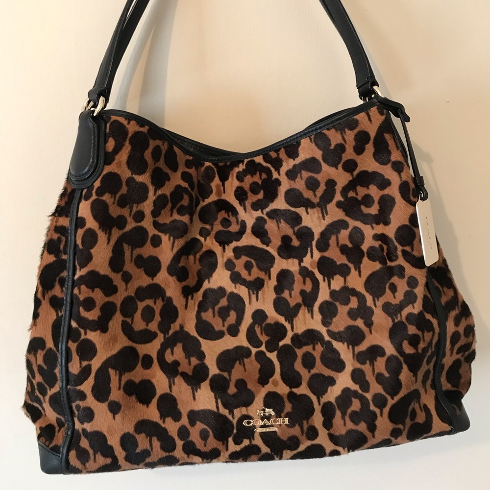 Leopard coach purse